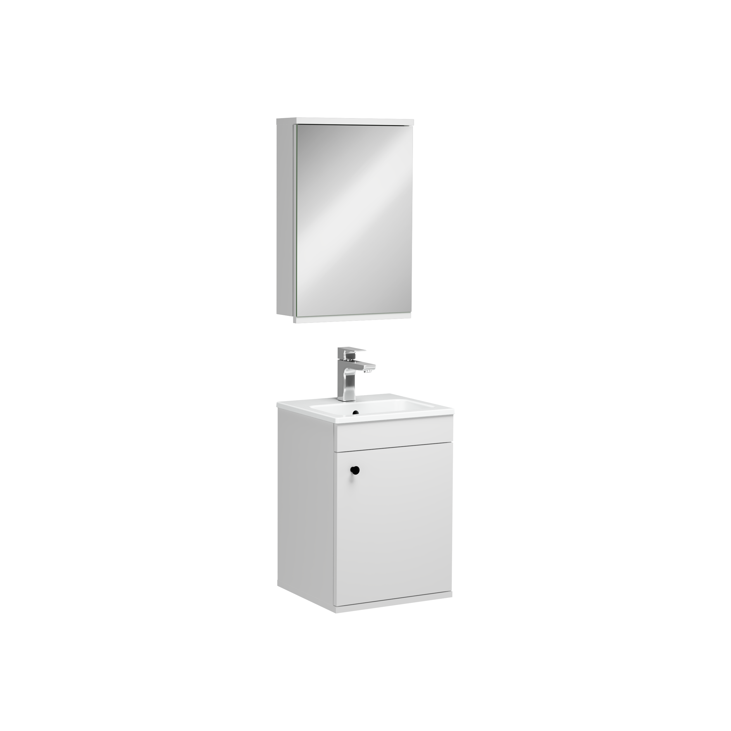 Bari Mobile Lavabo Bianco 40 cm