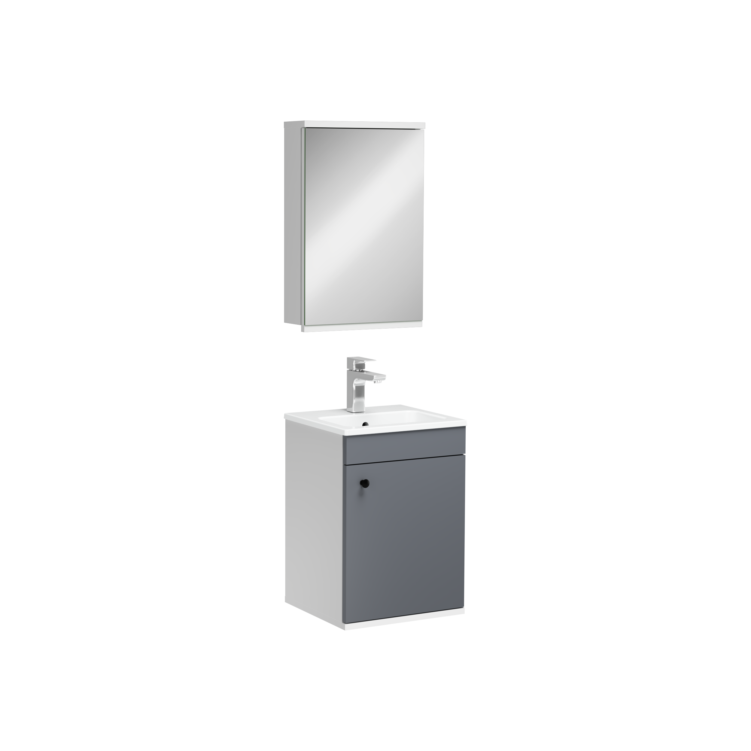 Bari Mobile Lavabo Antracite 40 cm 