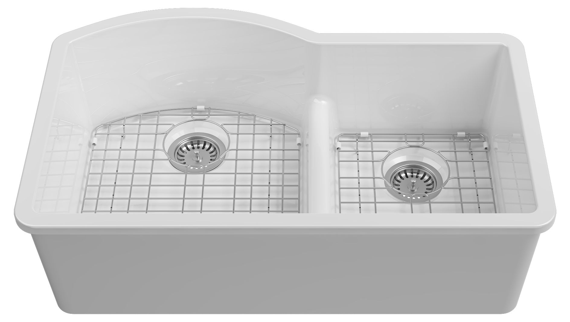 Padova Lavello Sottopiano Doppia Vasca 84 cm