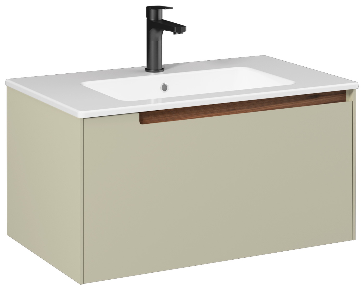 DANTE 80 cm Mobile Lavabo, Verde Chiaro (10SL50081 incluso)