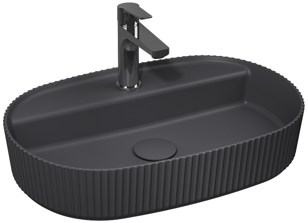 Sintesi Lavabo da Appoggio 60 cm Antracite