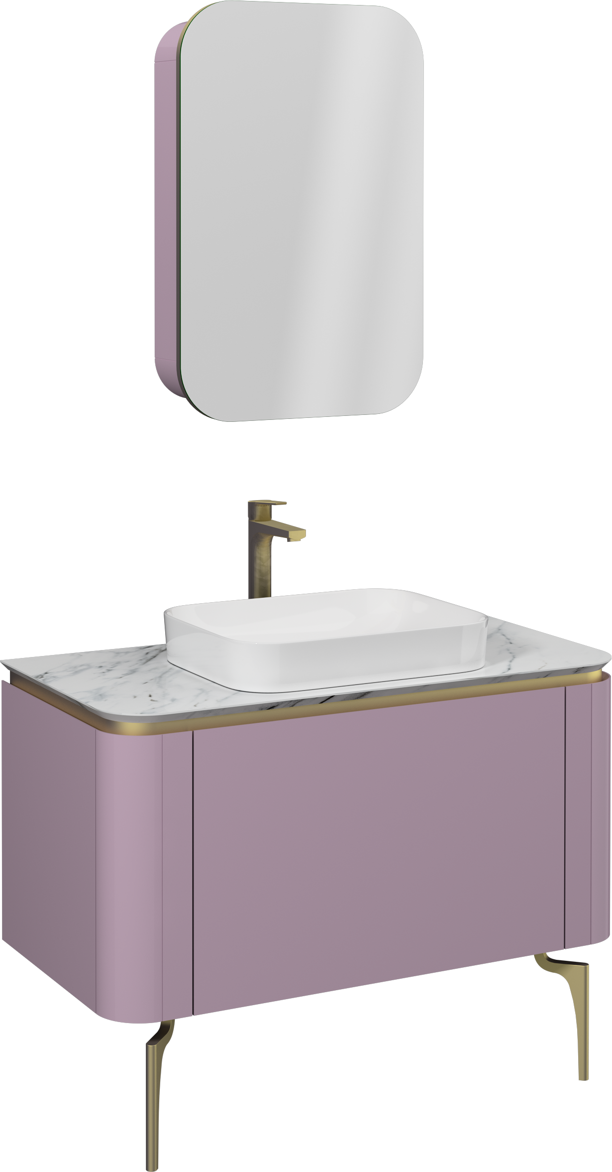 Gloria Unità Lavabo Lilla 100 cm