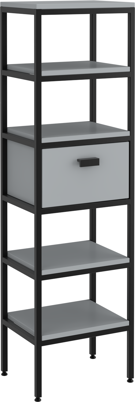 Fermo Mobile Alto Grigio 40 cm 