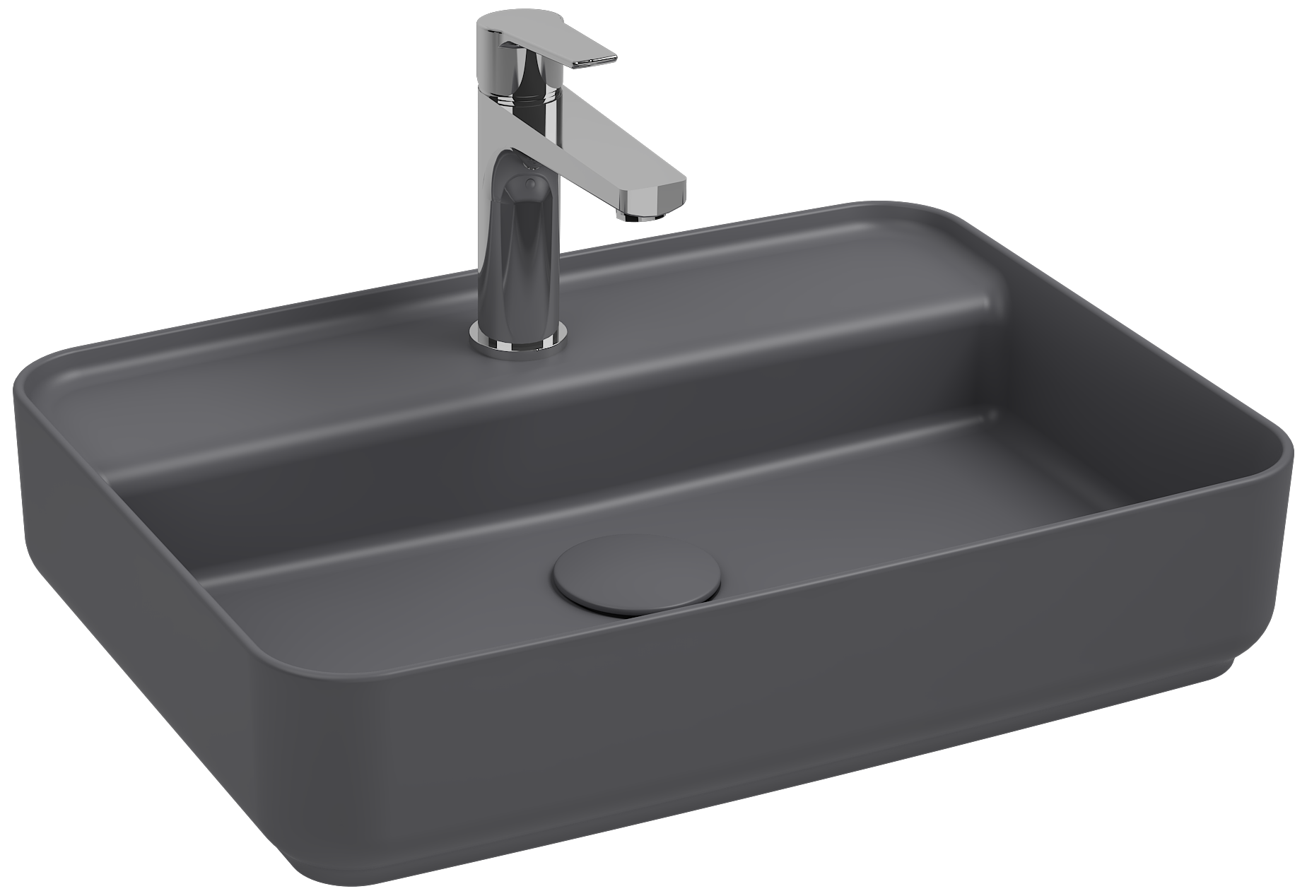 Infinity Lavabo da Appoggio 55cm Antracite