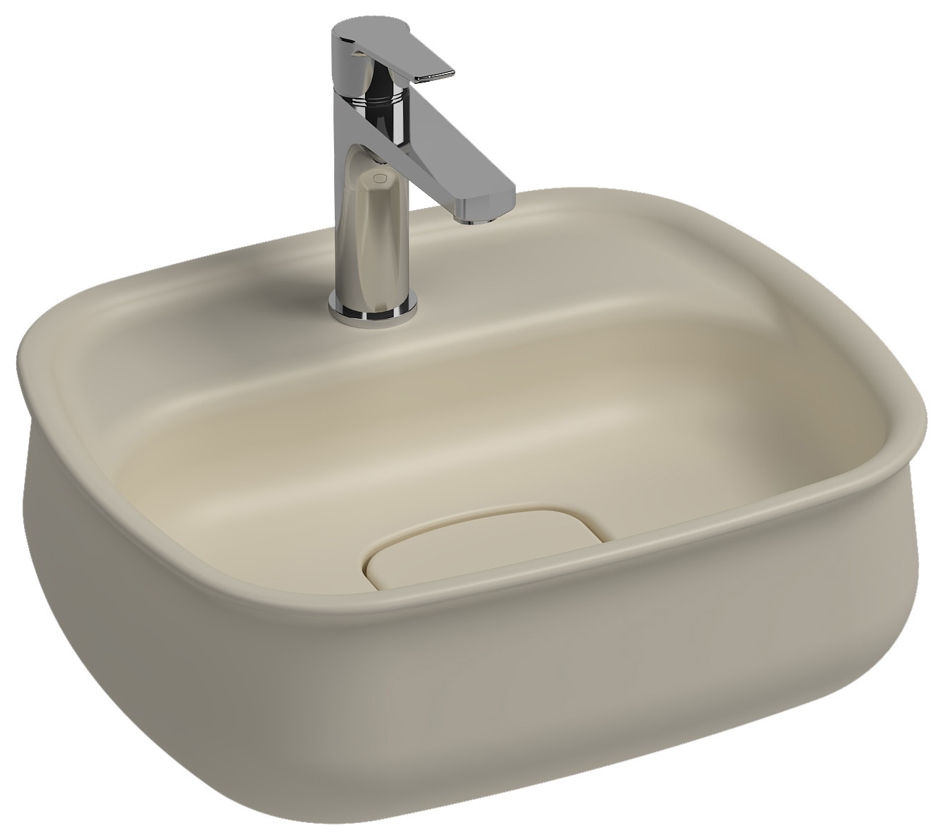 Fluido Lavabo da Appoggio 47 cm Avorio