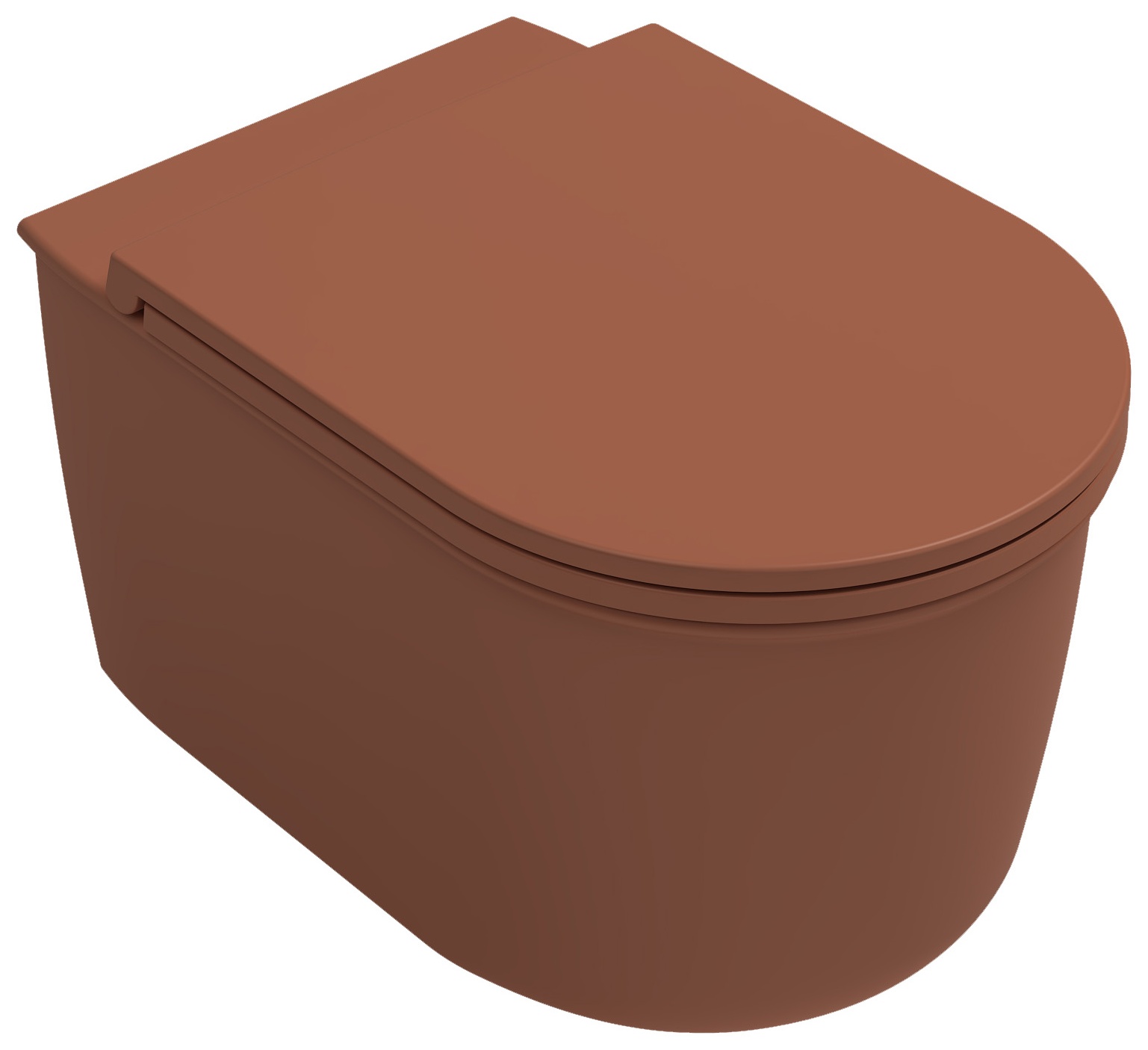 Fluido Waterfall Flush WC Sospeso Terracotta