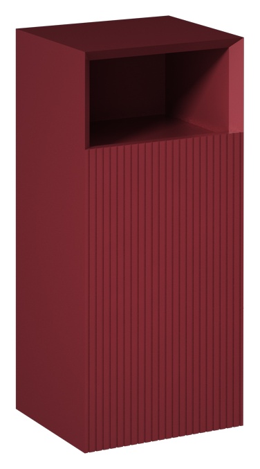Infinity Mobile Basso Sospeso Stretto 30cm Sinistro Rosso Rubino