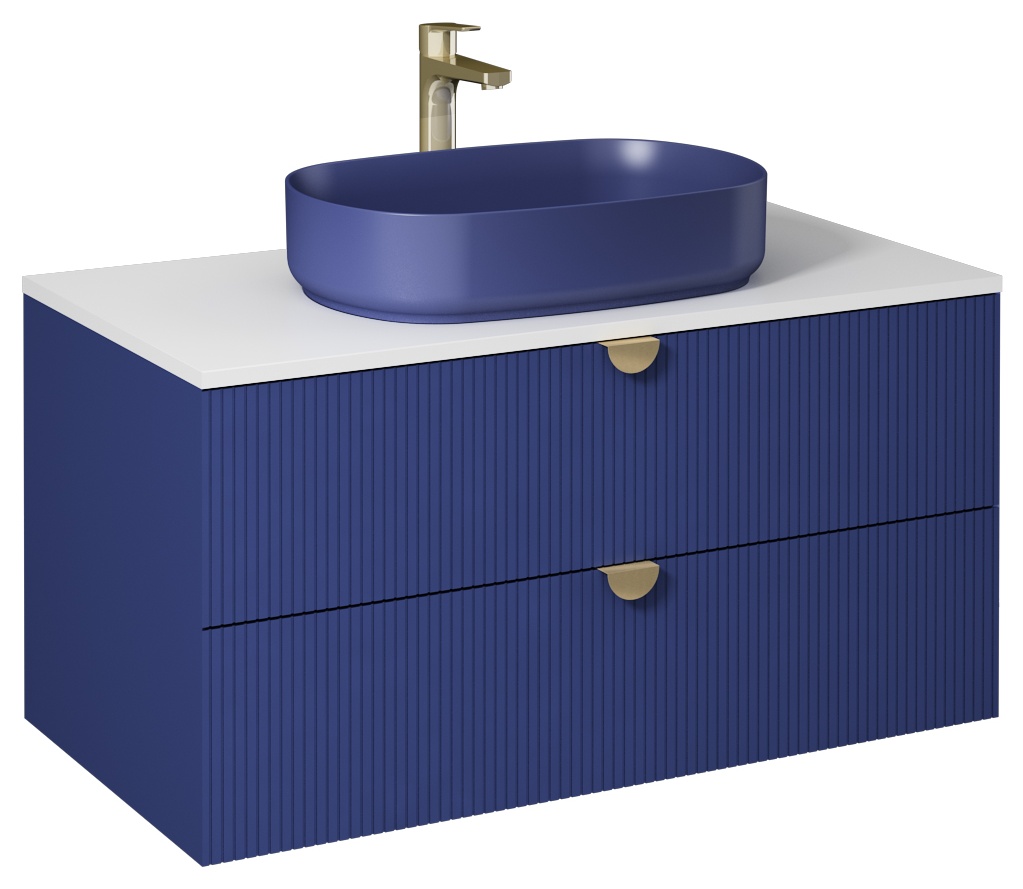 Infinity Mobile Lavabo 100cm (10NF65055-2Z incluso) Blu Notte