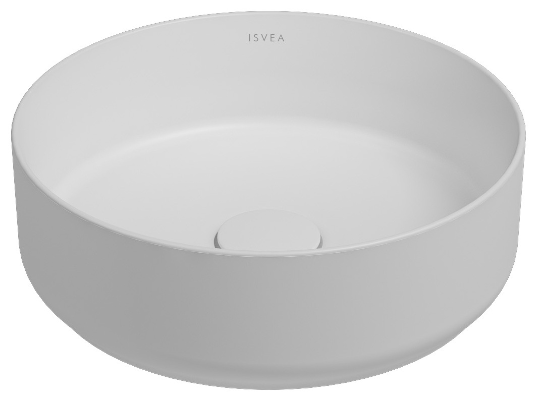 Infinity Lavabo da Appoggio 36 cm Bianco Opaco