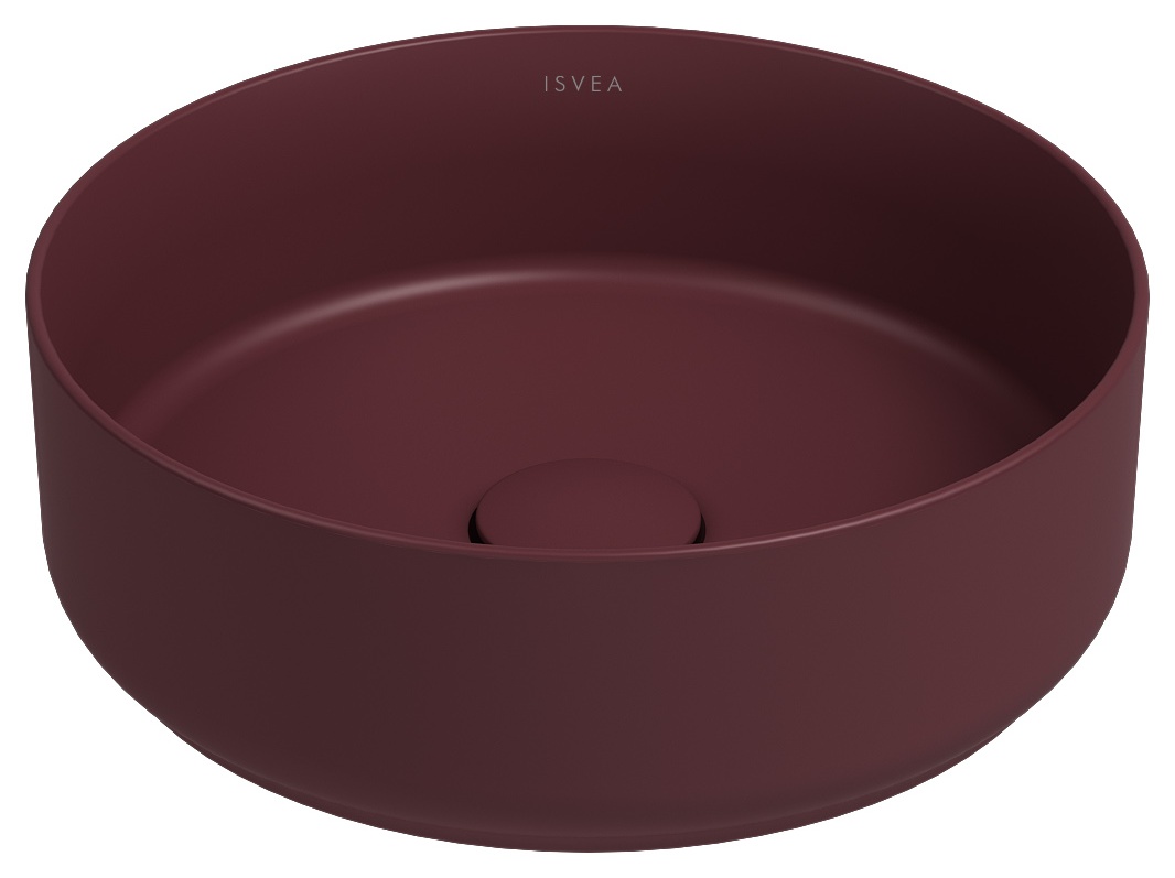 Infinity Lavabo da Appoggio 36 cm Bordeaux Rustico