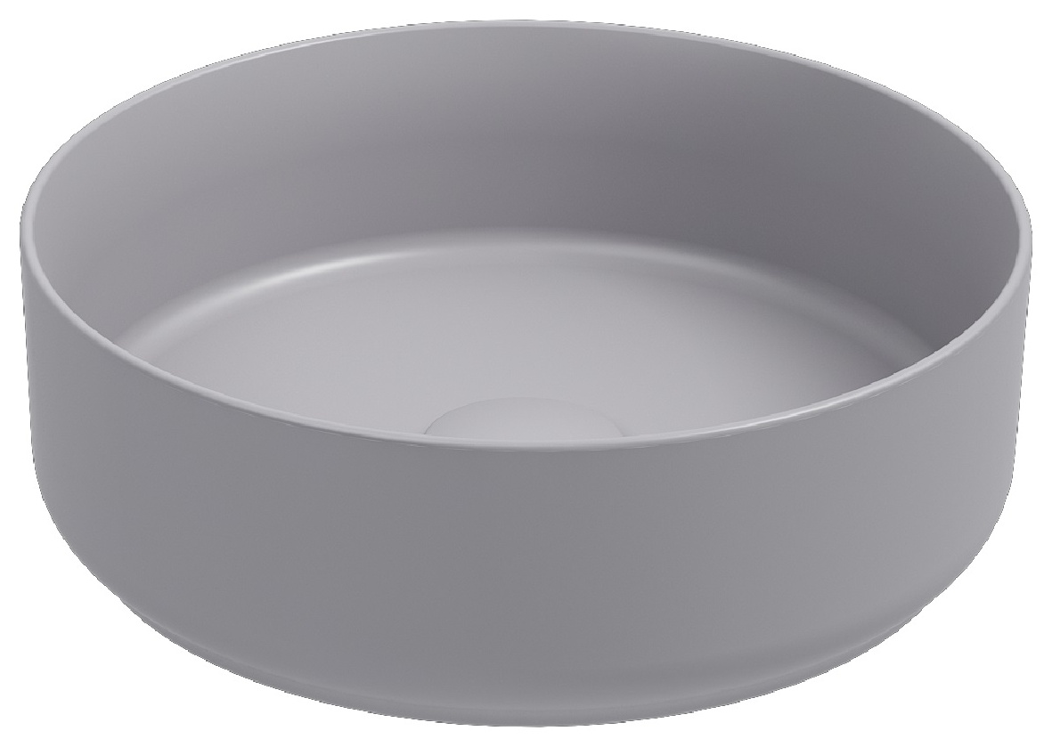 Infinity Lavabo da Appoggio 36 cm Grigio Pietra