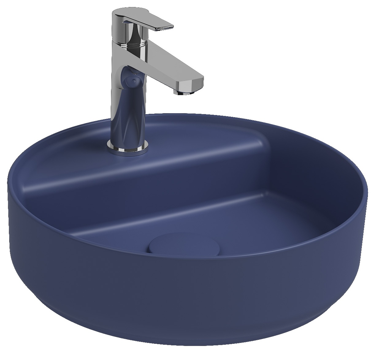Infinity Lavabo da Appoggio 42 cm Blu Isvea