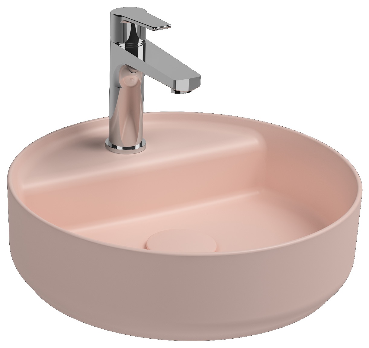Infinity Lavabo da Appoggio 42 cm Salmone