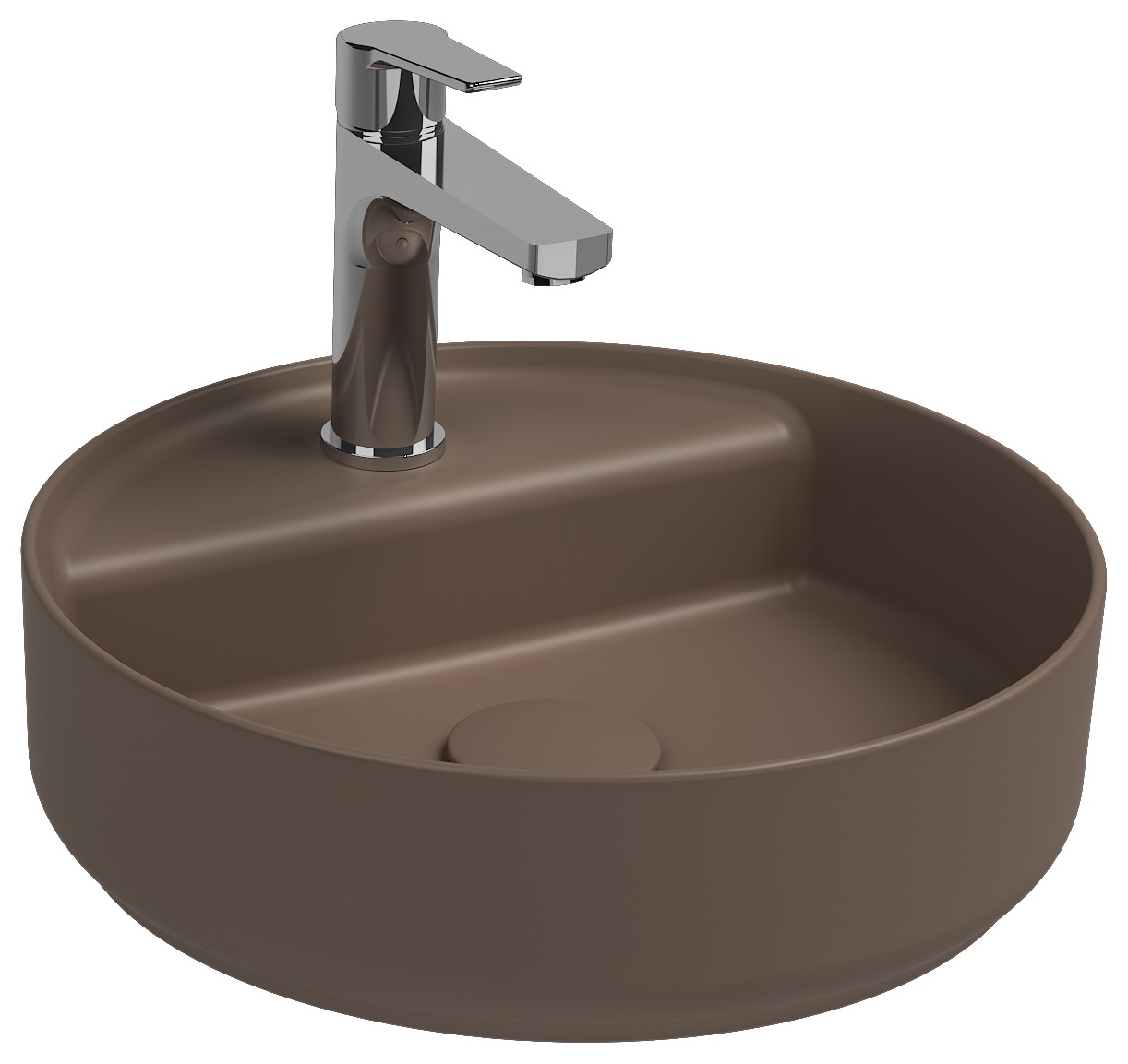 Infinity Lavabo da Appoggio 42 cm Visone