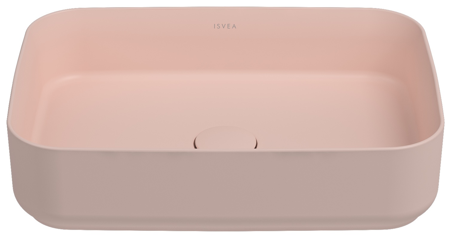 Infinity Lavabo da Appoggio 50 cm Salmone