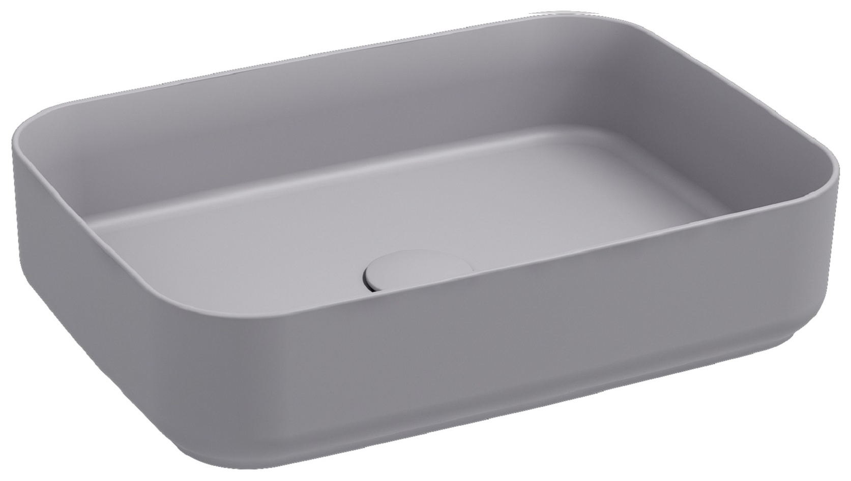 Infinity Lavabo da Appoggio 50 cm Grigio Pietra
