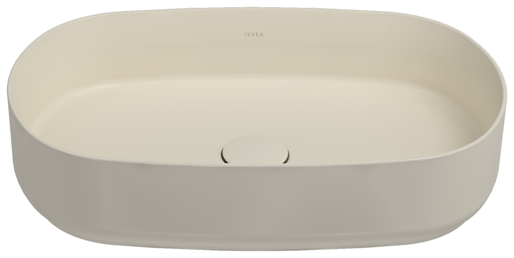 Infinity Lavabo da Appoggio 55 cm Avorio