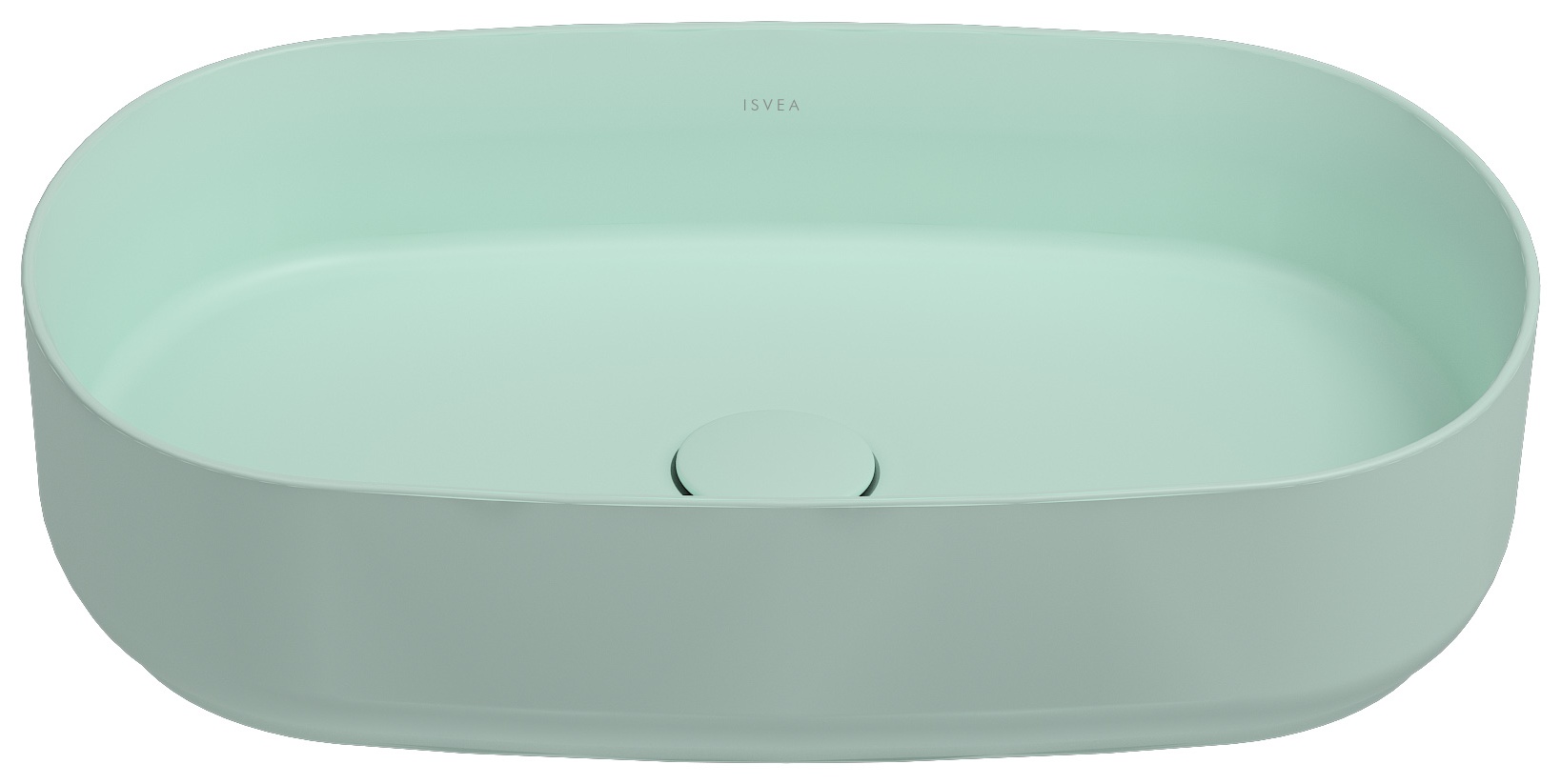 Infinity Lavabo da Appoggio 55 cm Menta