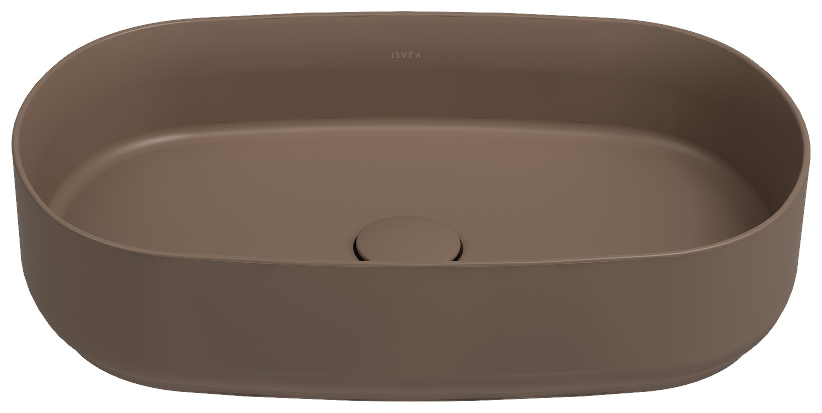 Infinity Lavabo da Appoggio 55 cm Visone