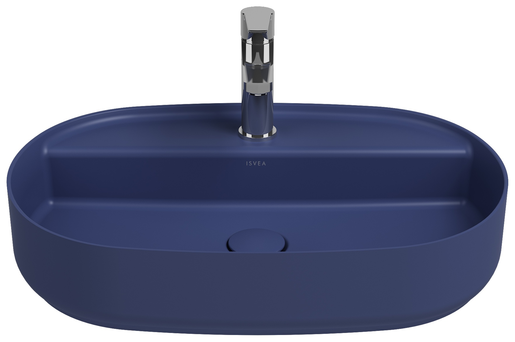 Infinity Lavabo da Appoggio 60 cm Blu Isvea