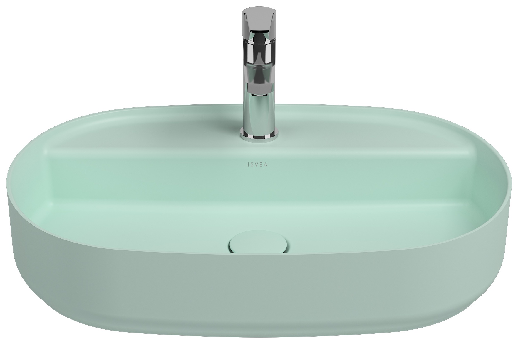 Infinity Lavabo da Appoggio 60 cm Menta