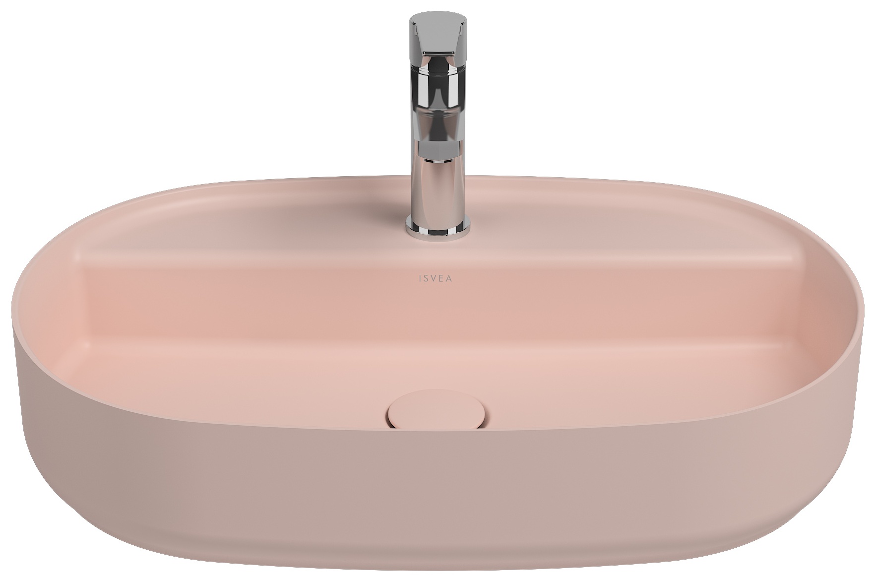 Infinity Lavabo da Appoggio 60 cm Salmone