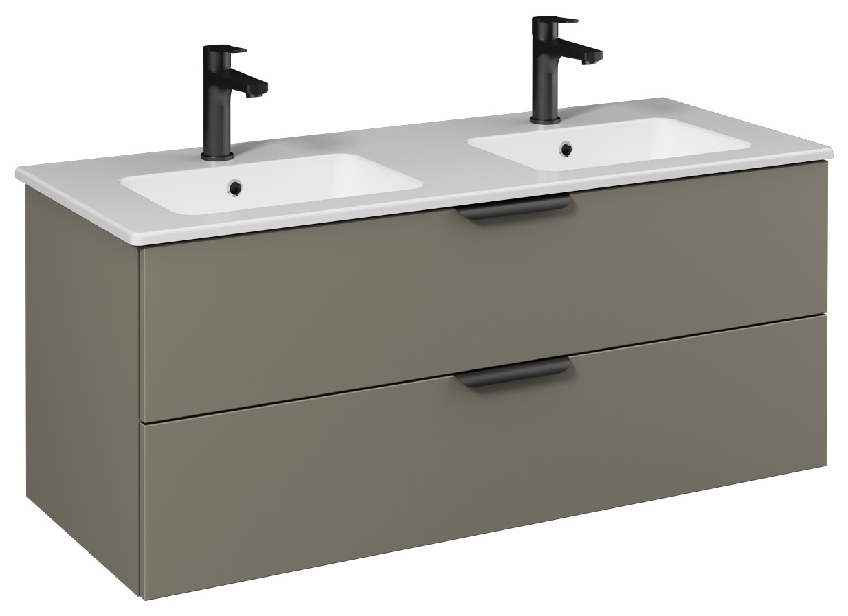 LIV Mobile Lavabo Doppio Cassetto 120cm (10SL50121 Doppia Vasca incluso) Lava 