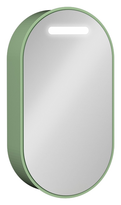 Puno Specchio Contenitore Sinistro Verde Pastello