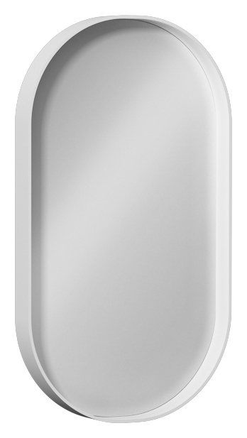 Puno Bianco Specchio in Profilo Metallico Bianco