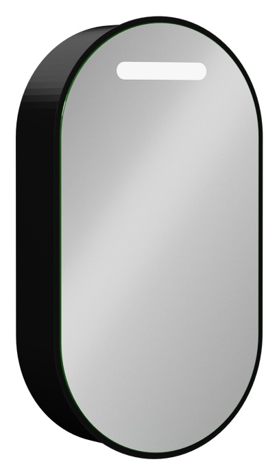 Puno Specchio Contenitore LED Destro Nero