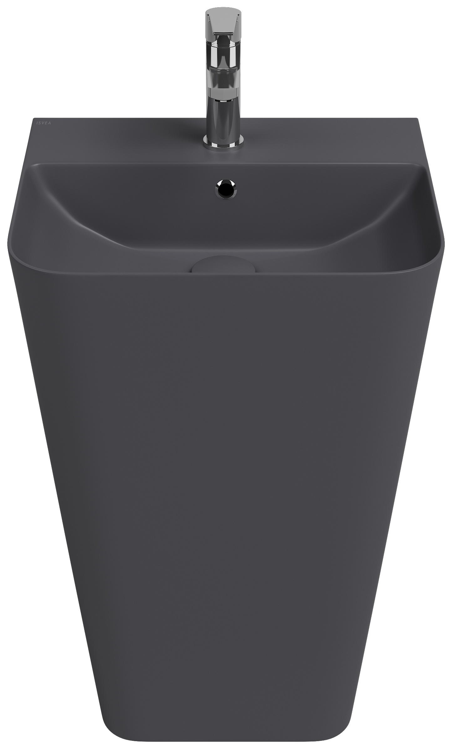 Sott Aqua Lavabo Monoblocco a Terra 50 cm Antracite