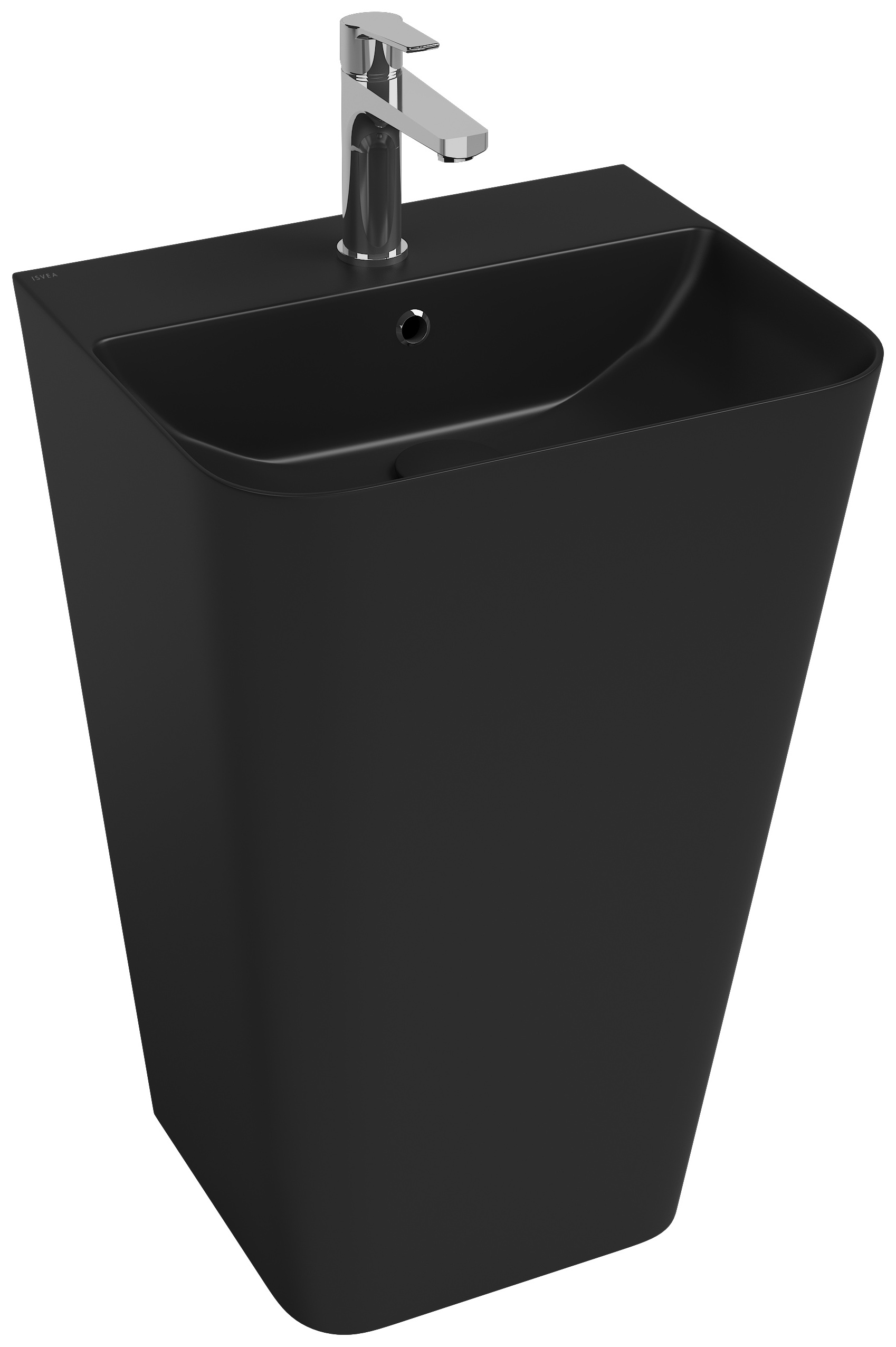 Sott Aqua Lavabo Monoblocco a Terra 50 cm Nero