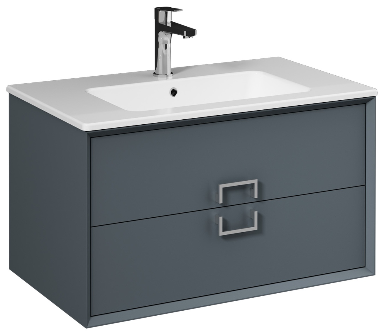 STEPP 80 cm Mobile Lavabo, Antracite (10SL51081 incluso)