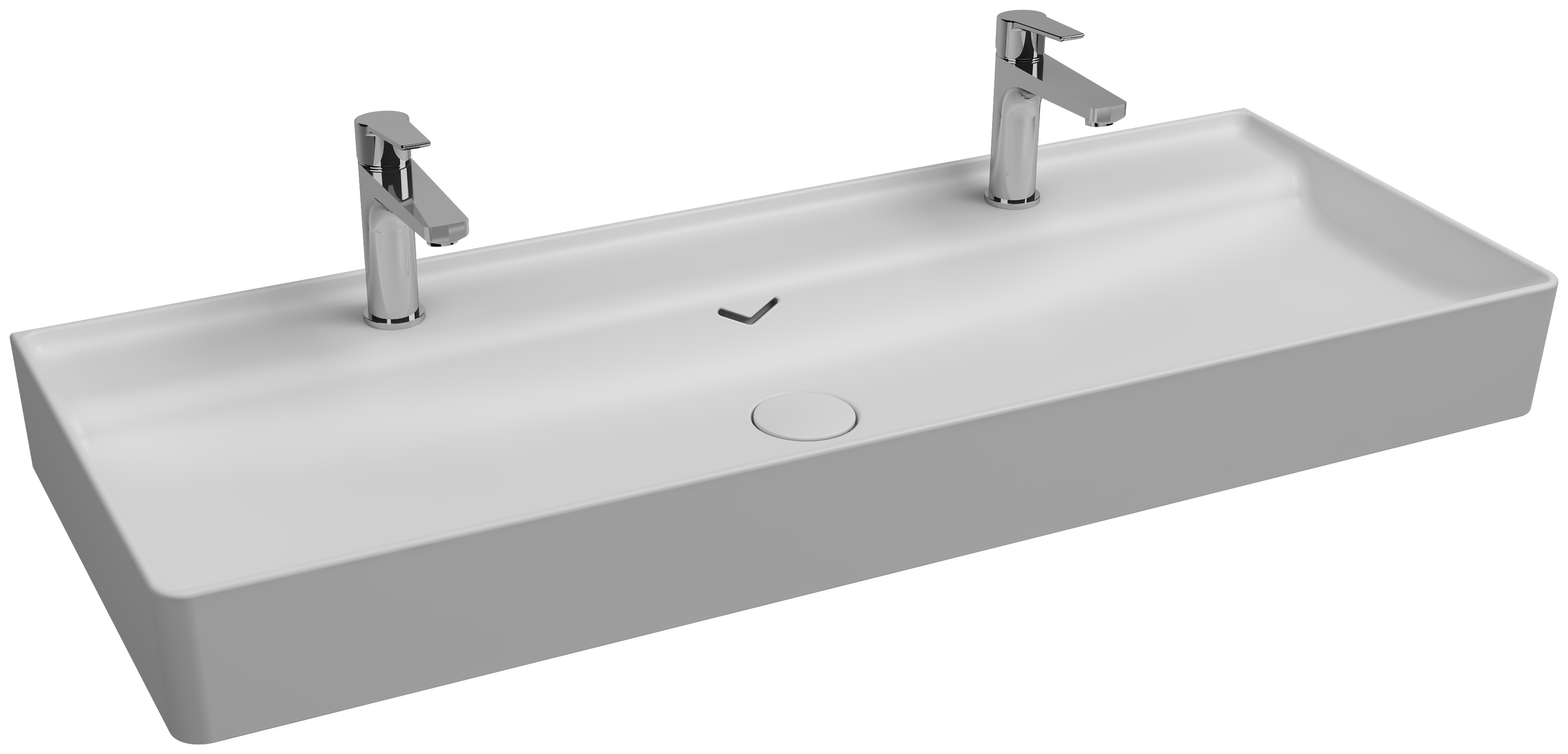 Vea Lavabo da Appoggio 121 cm Bianco Opaco