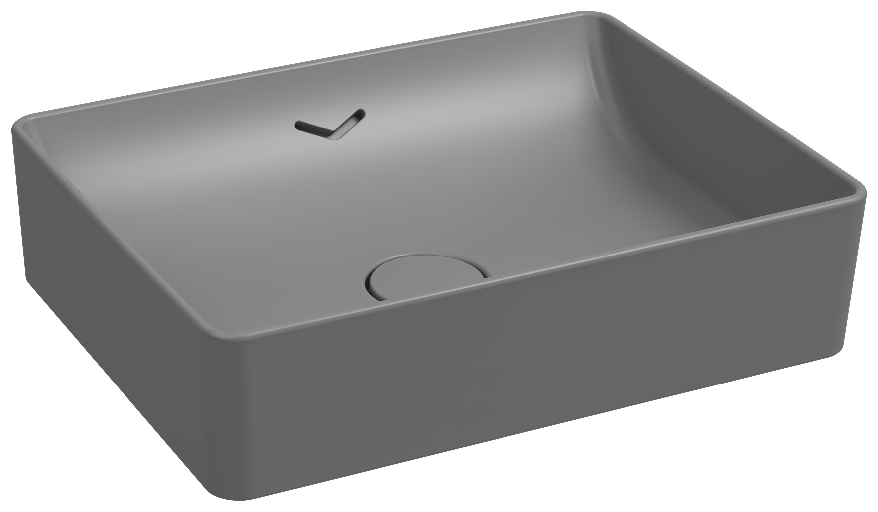 Vea Lavabo da Appoggio 50 cm Grigio Pietra