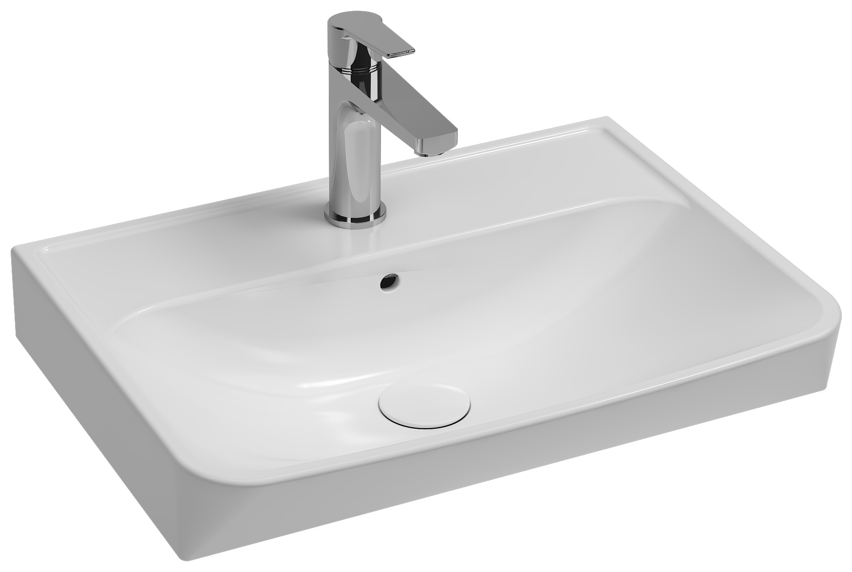 Ventuno Lavabo da Appoggio 55 cm