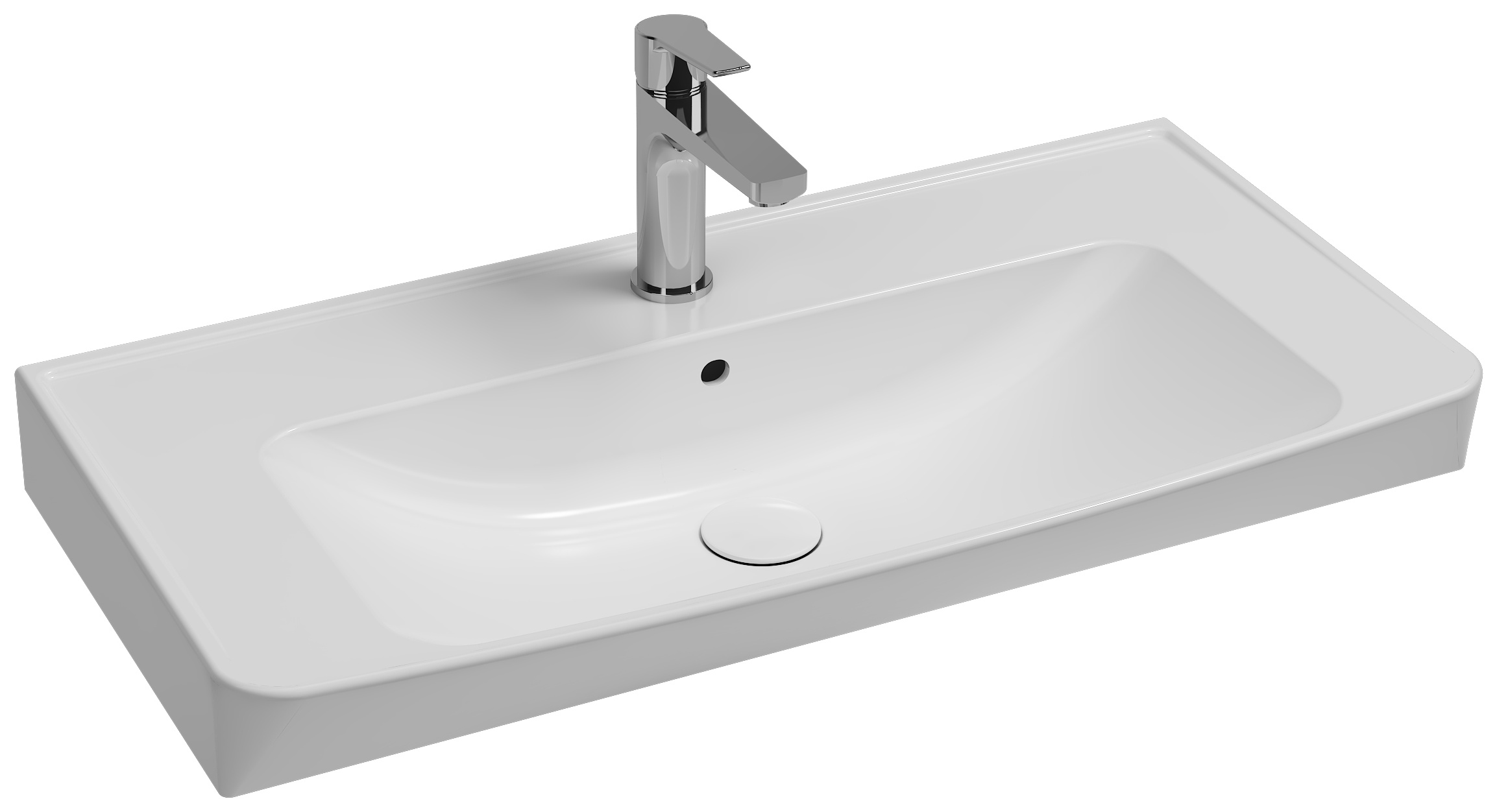 Ventuno Lavabo da Appoggio 80 cm