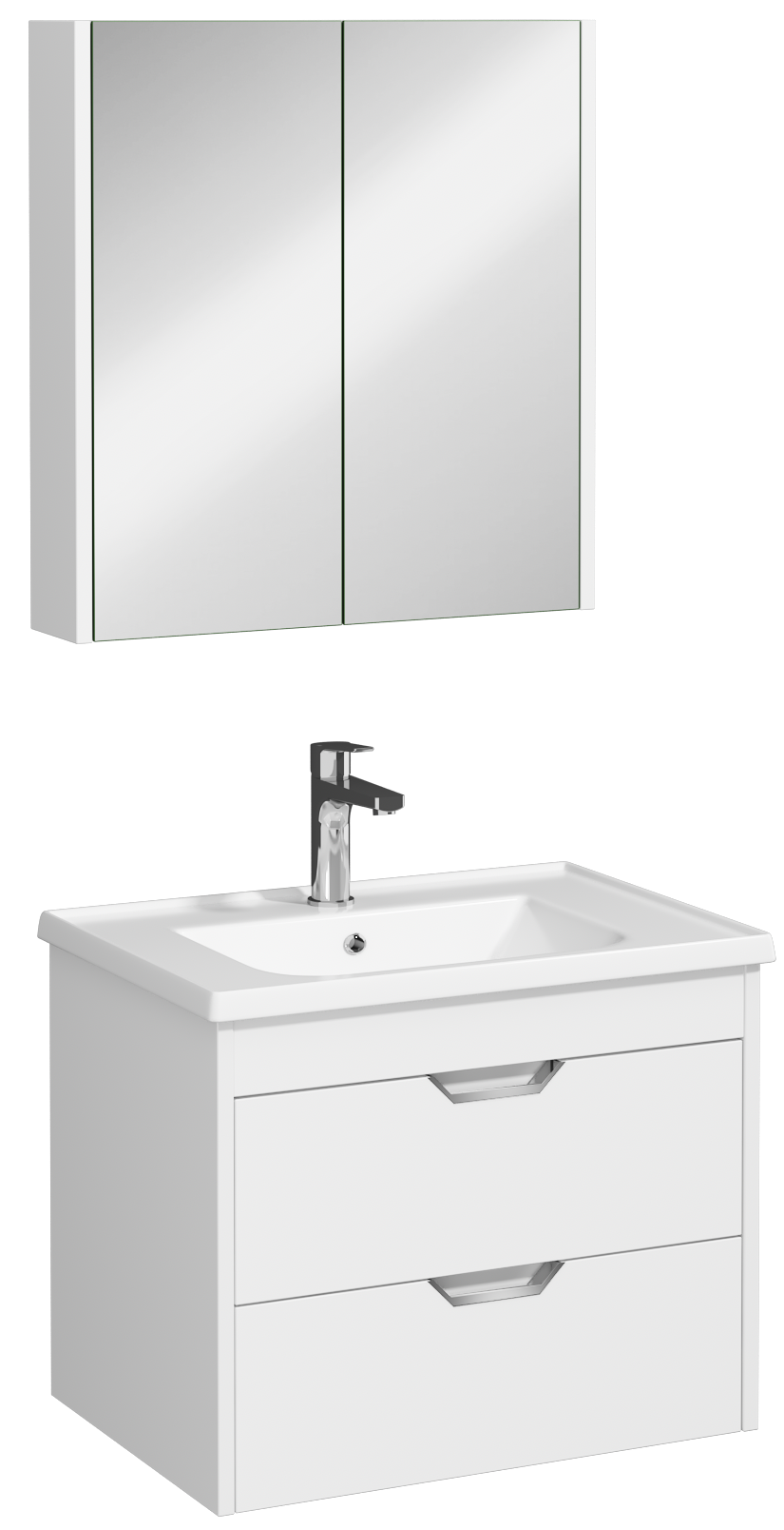 Pavia Çekmeceli Lavabo Ünitesi Beyaz 65 cm  