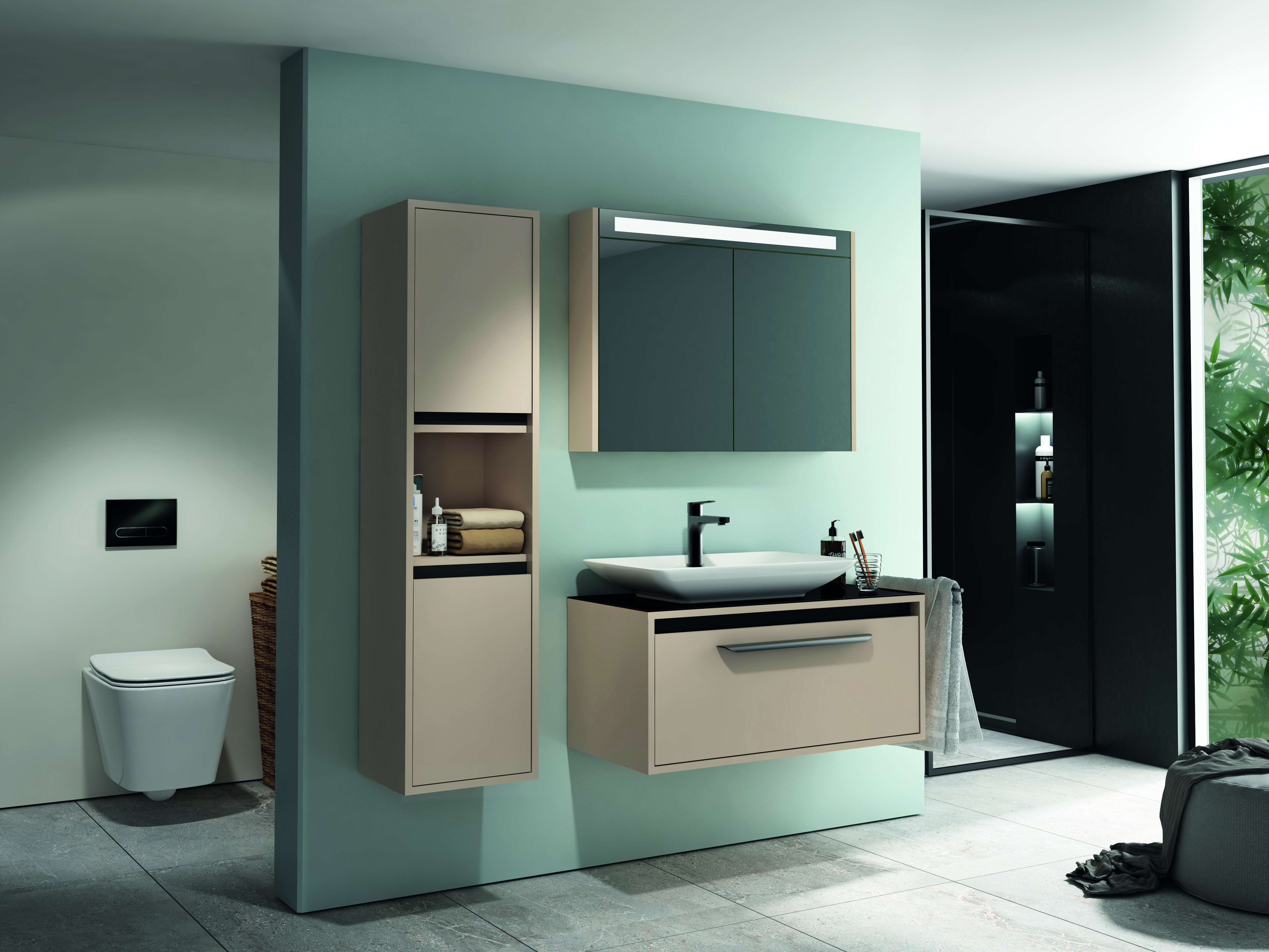 Bella Lavabo Dolabı Cappucino 90 cm