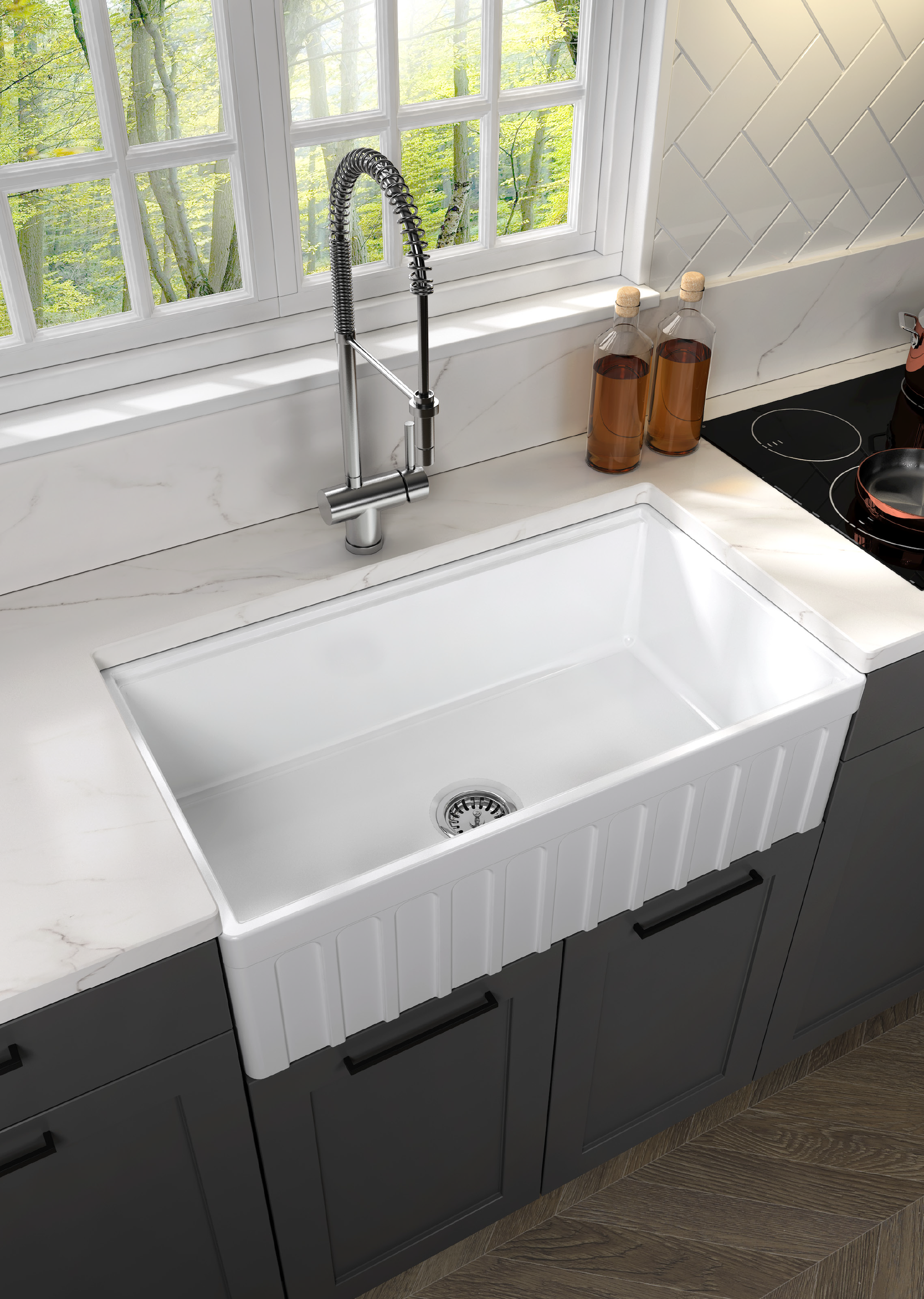Cortona Workstation Amerikan Evye 76 cm