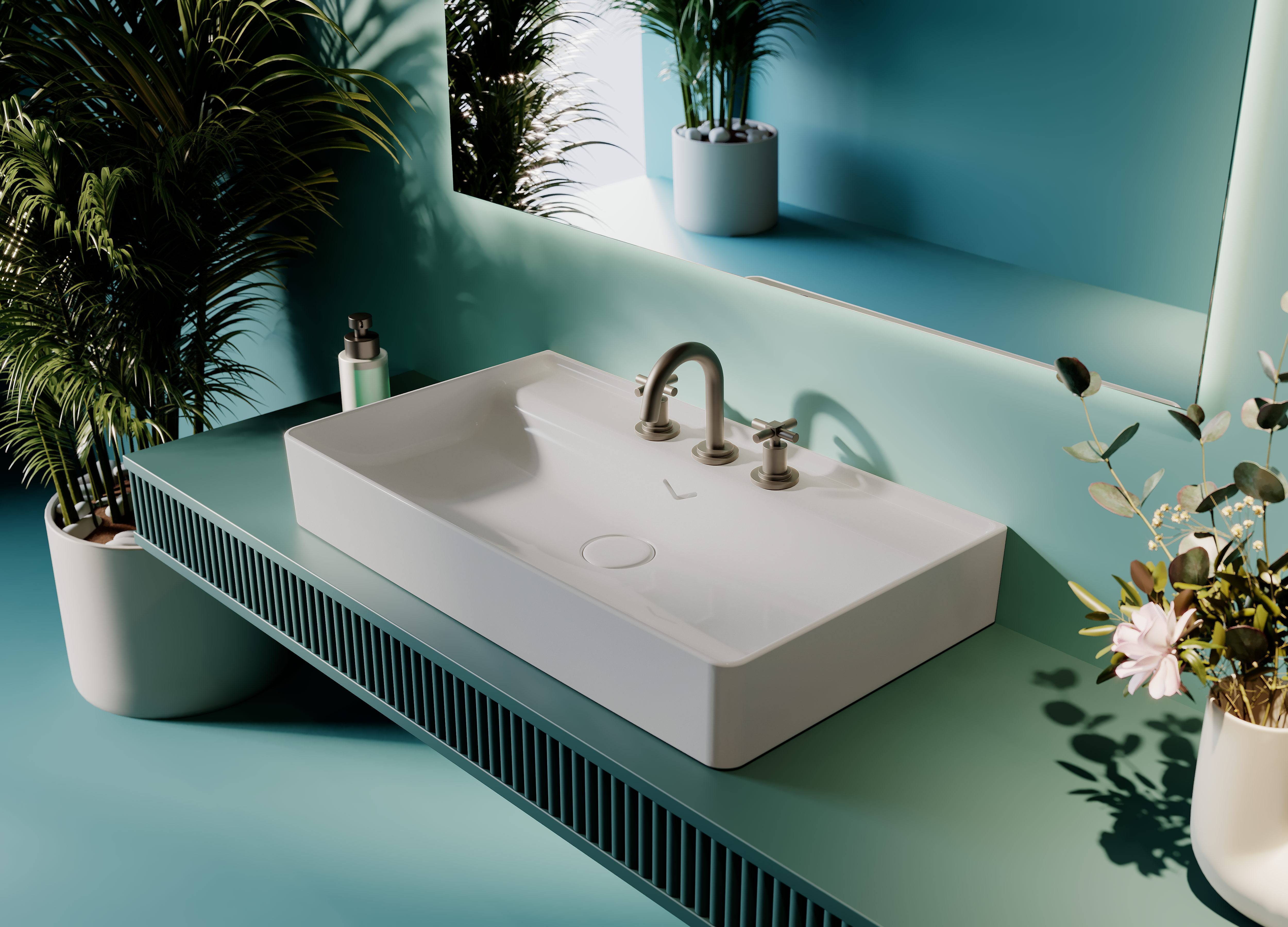 Vea Tezgah Üstü Lavabo 81 cm