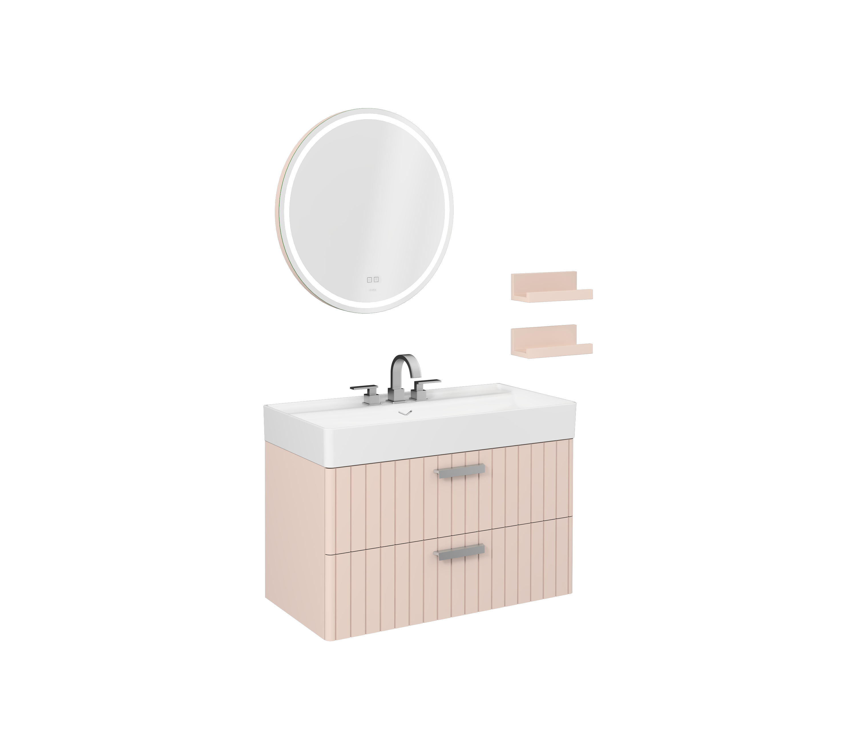 Vea Washbasin Cabinet 100 cm Rose (10VA50101 included)