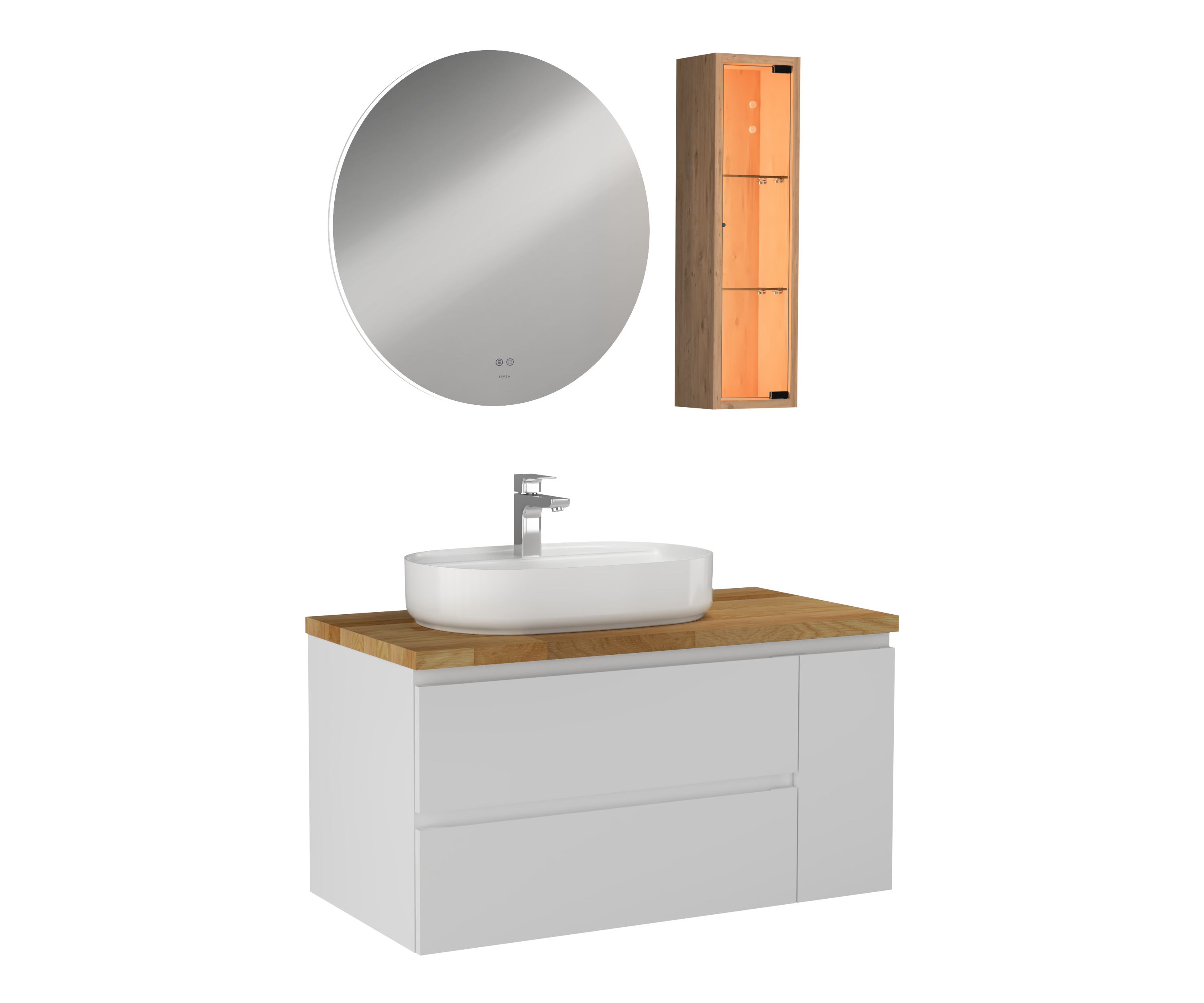 Luce Lavabo Ünitesi Beyaz 100 cm 