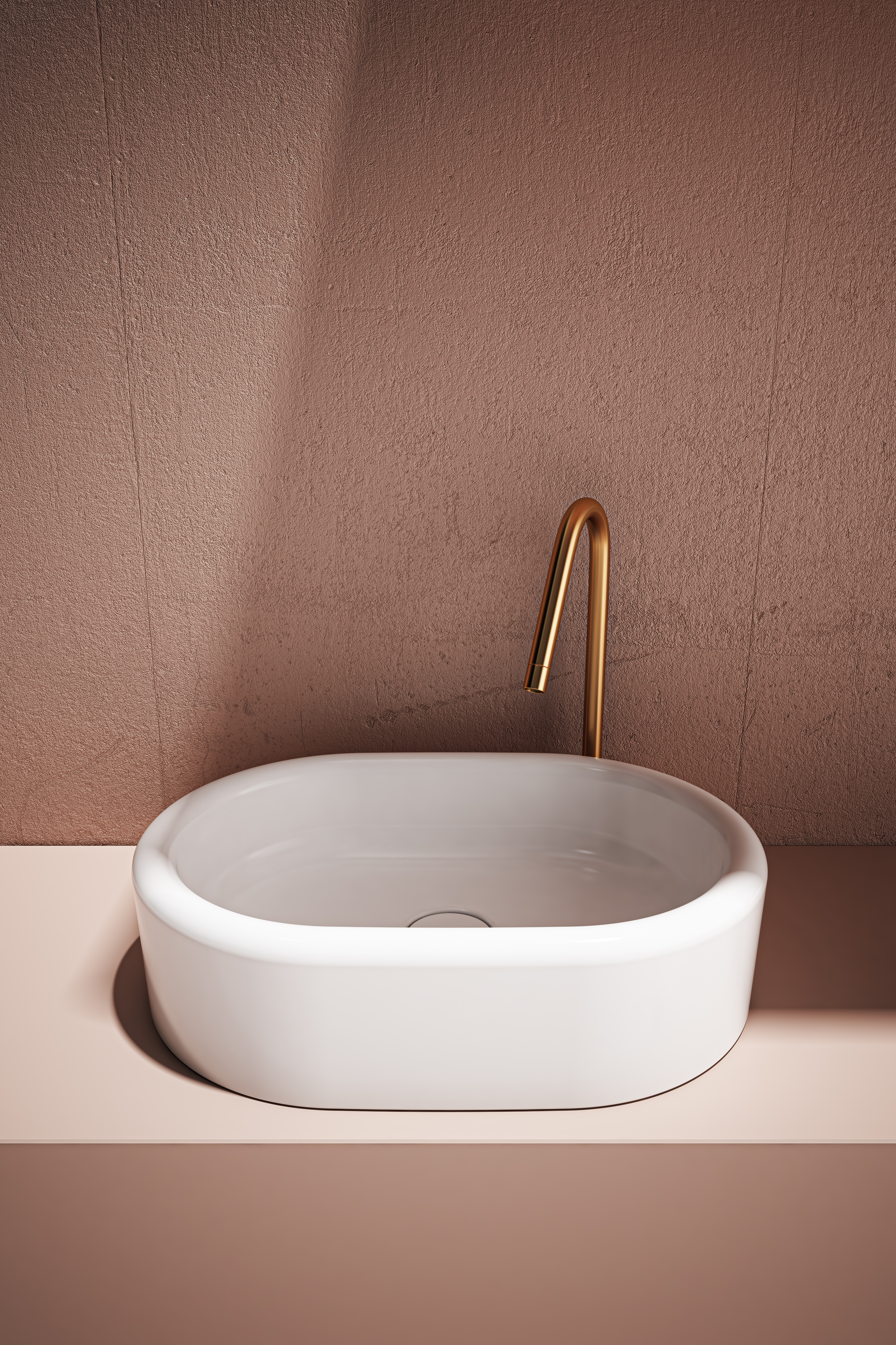 Curvo Tezgah Üstü Lavabo 60 cm 