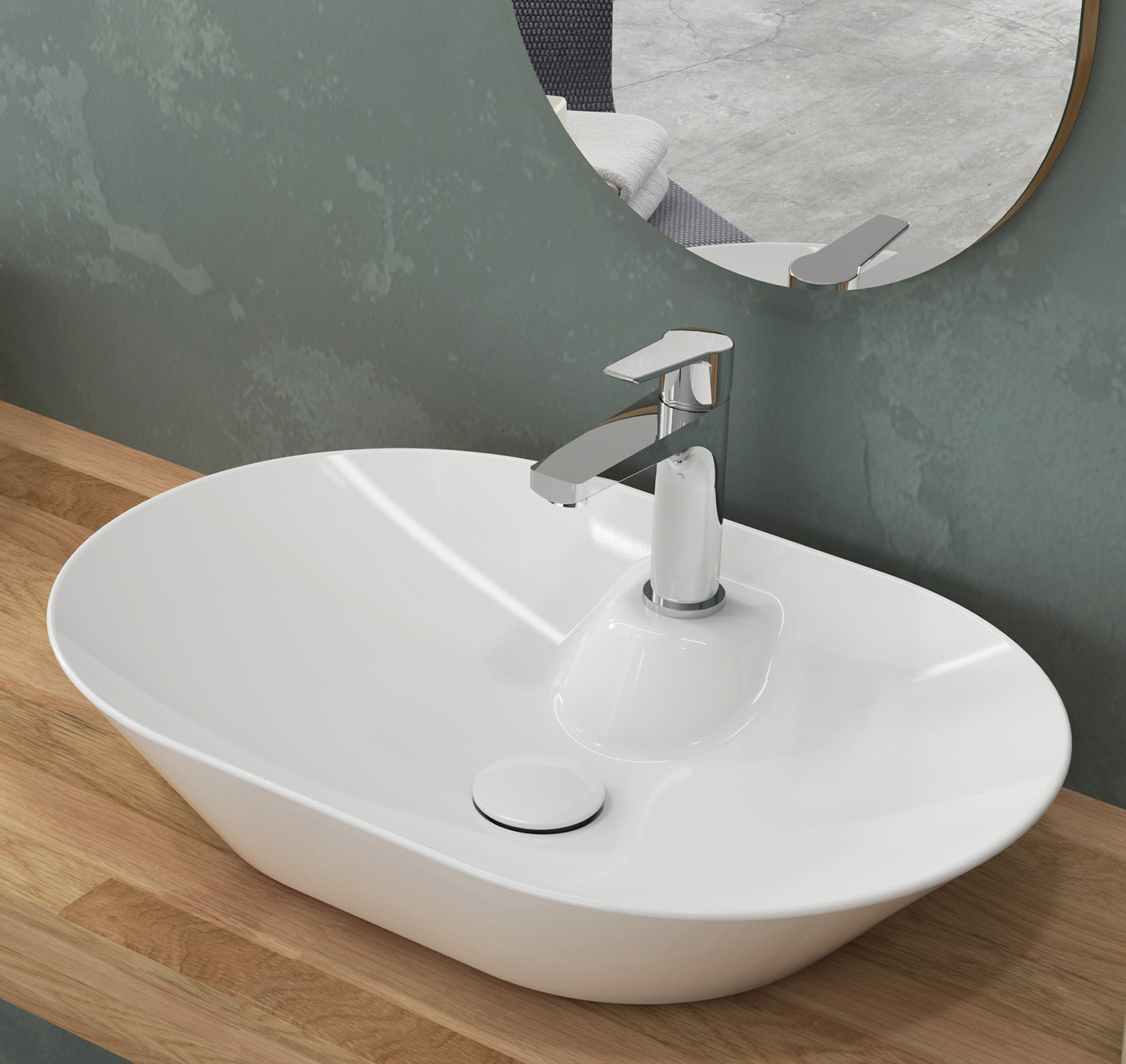 Sistema Y Tezgah Üstü Lavabo 60 cm 