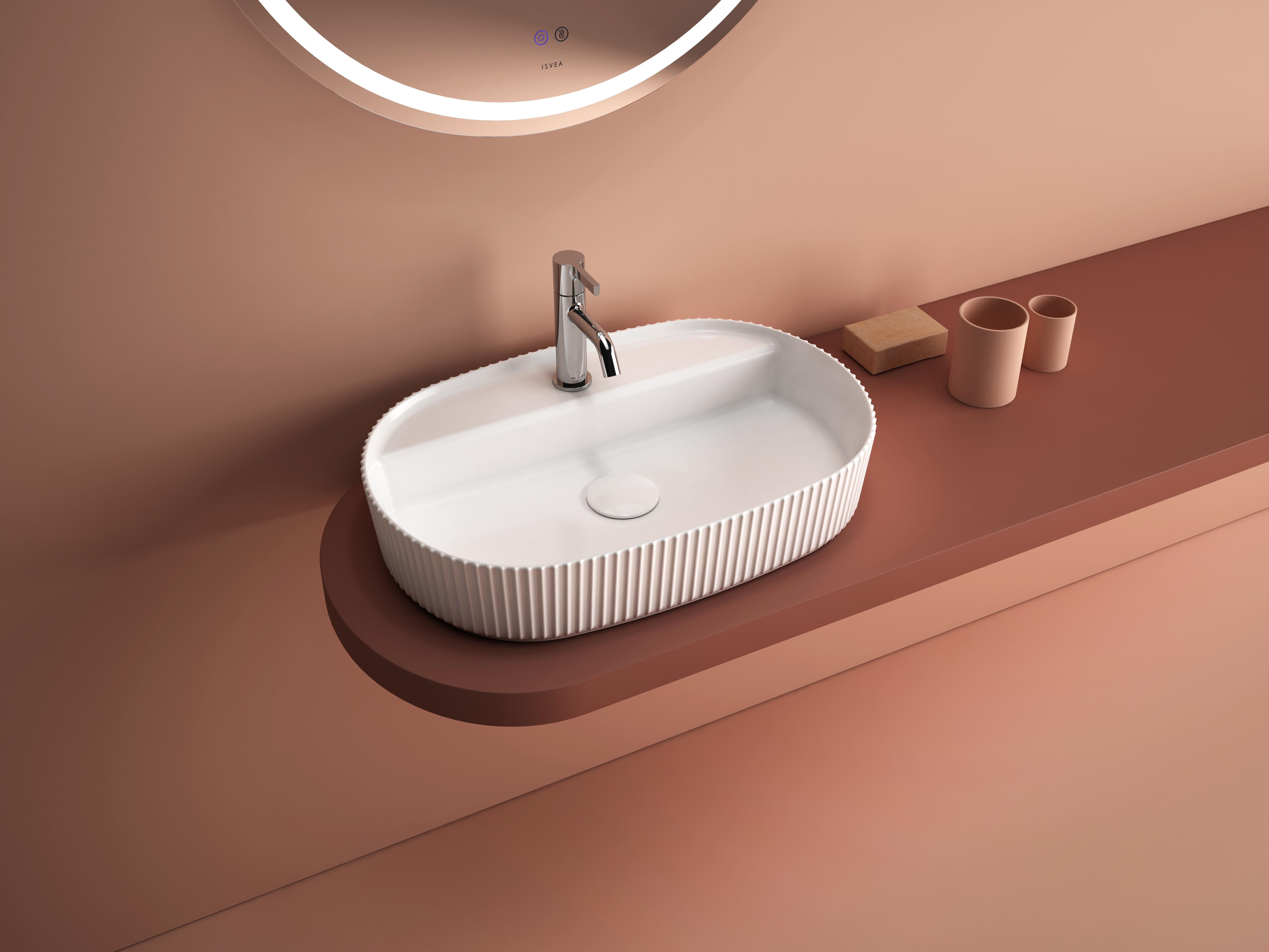 Sintesi Tezgah Üstü Lavabo 60 cm Mint