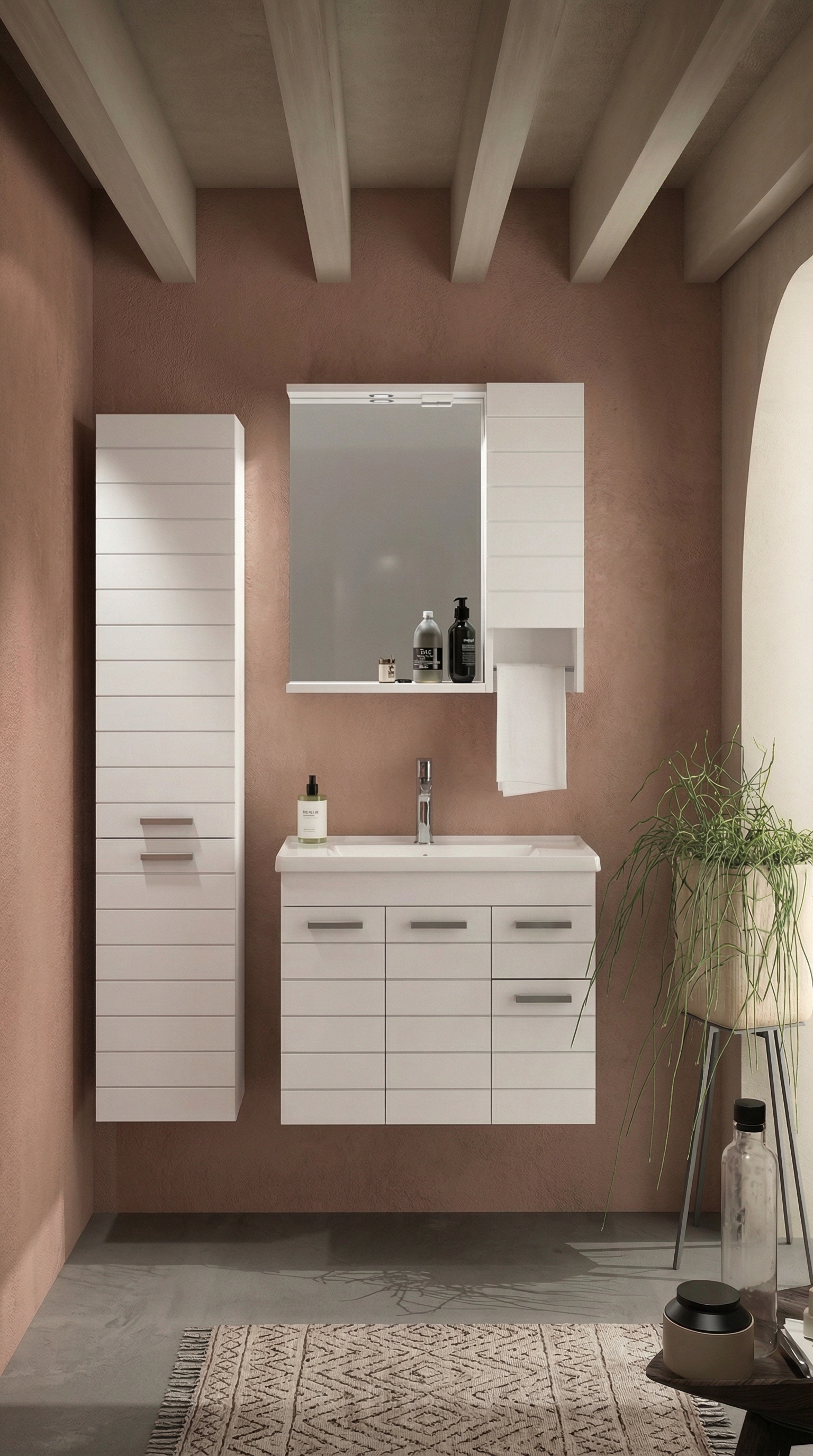 Platon Lavabo Ünitesi Beyaz 100 cm
