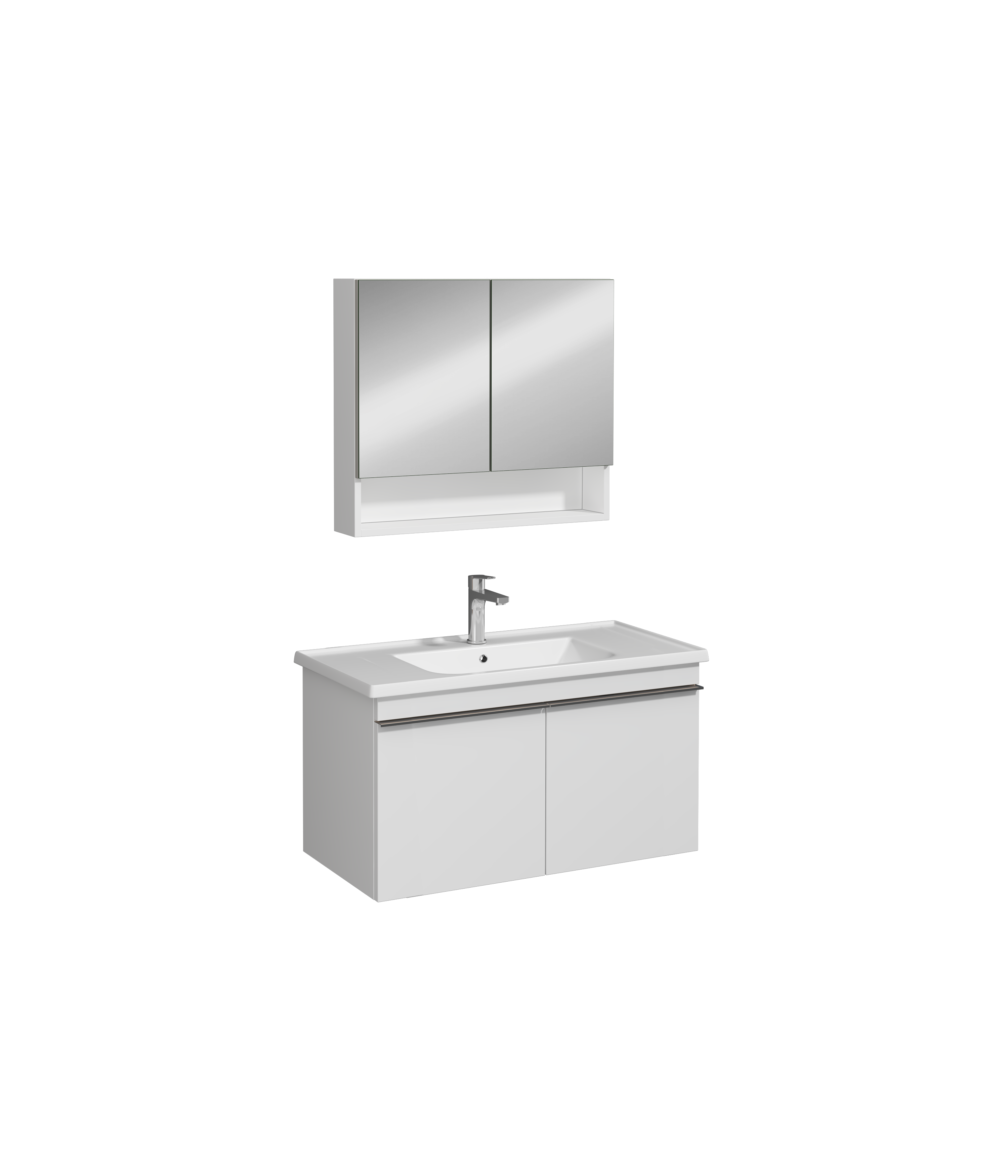 Terni Lavabo Dolabı Beyaz 100 cm