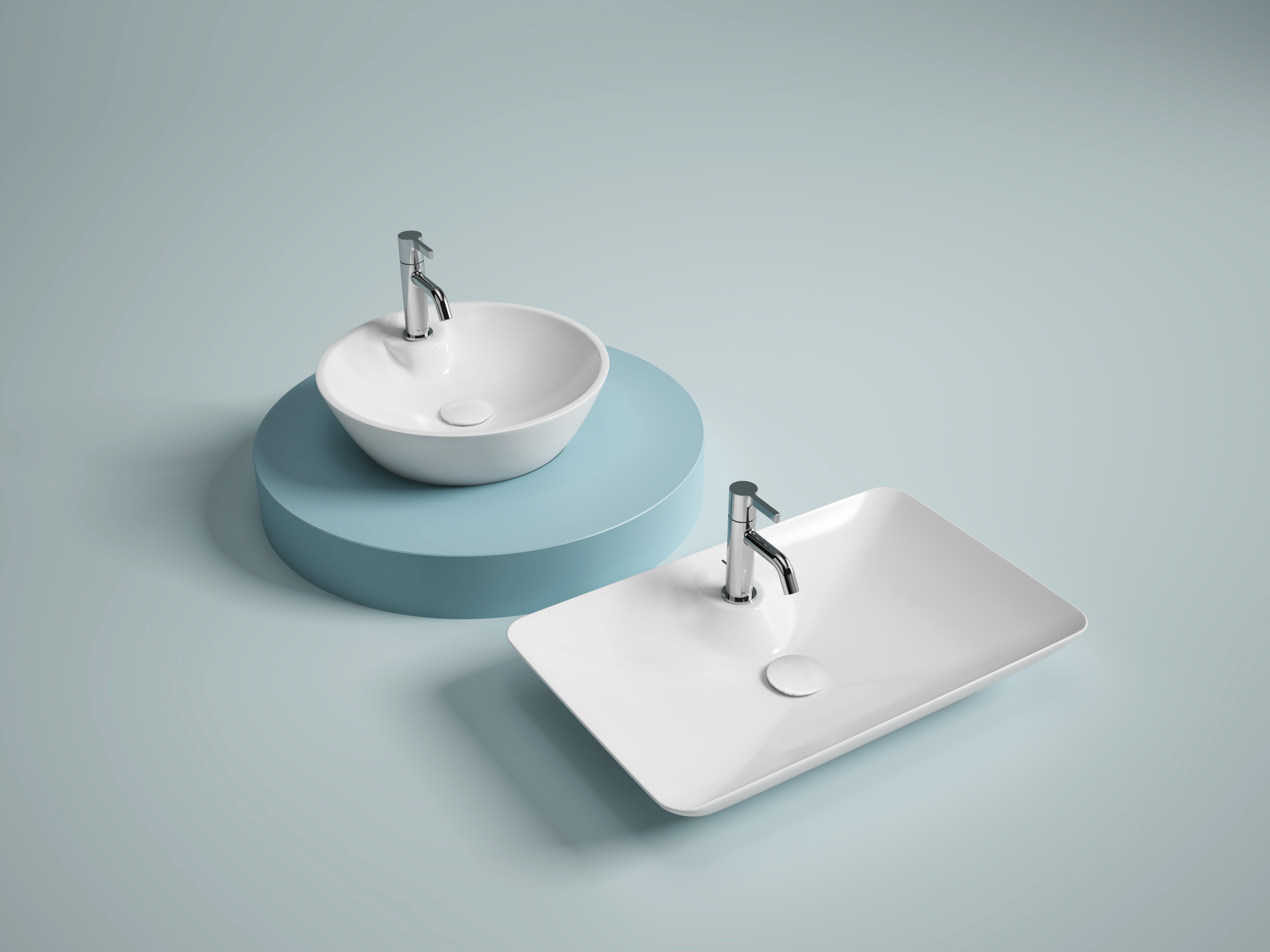 Sistema Y Tezgah Üstü Lavabo 52 cm