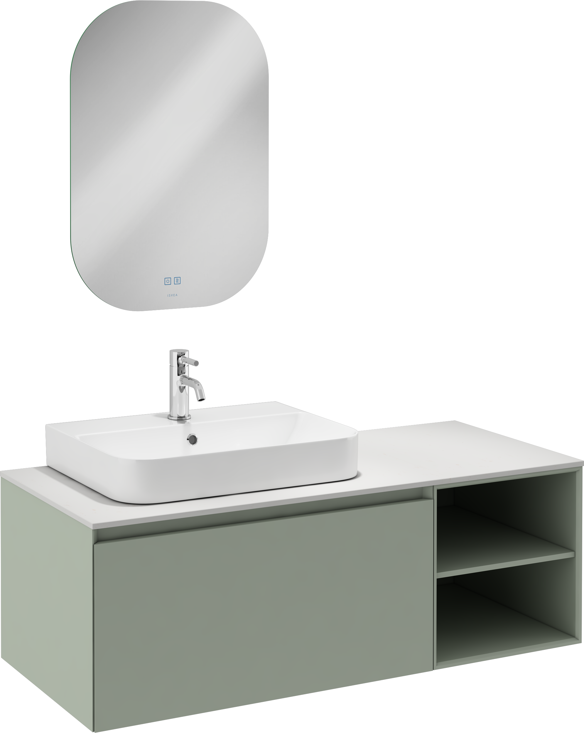 Luce Unità Lavabo Bianco 120 cm Kopya 1